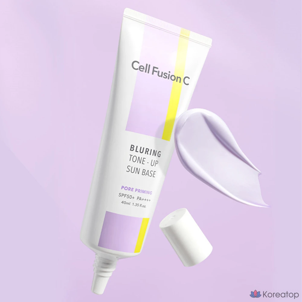Солнцезащитный крем-база Cell Fusion C Blurring Tone Up Sun Base SPF50+ PA++++, 40 мл, 1 шт.
