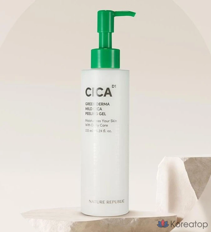 Пилинг Nature Republic Green Derma Mild Cica Peeling Gel, 155 г, 1 шт.