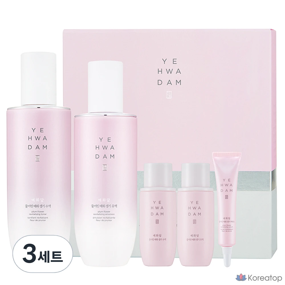 Набор для ухода The Face Shop Yehwadam Plum Blossom 2-piece Special Set, 3 шт.