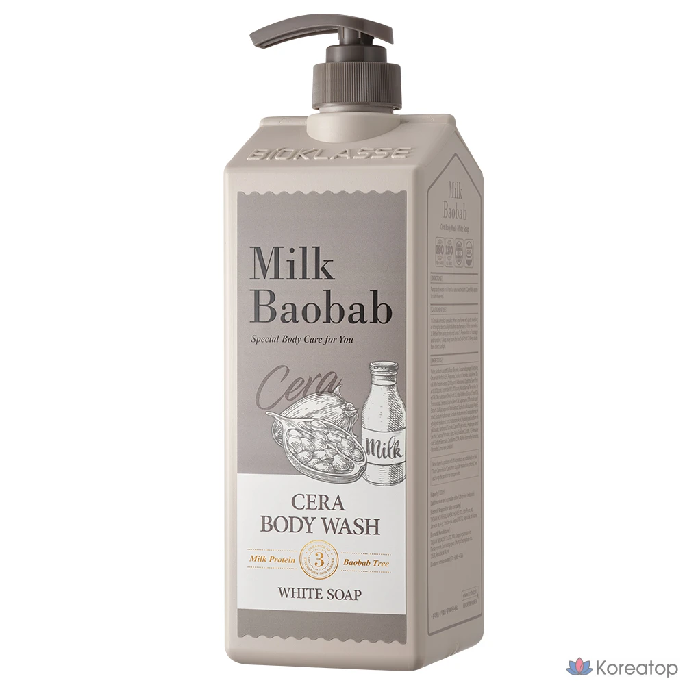 Гель для душа Milk Baobab Cera Body Wash White Soap, 1.2 л, 1 шт.