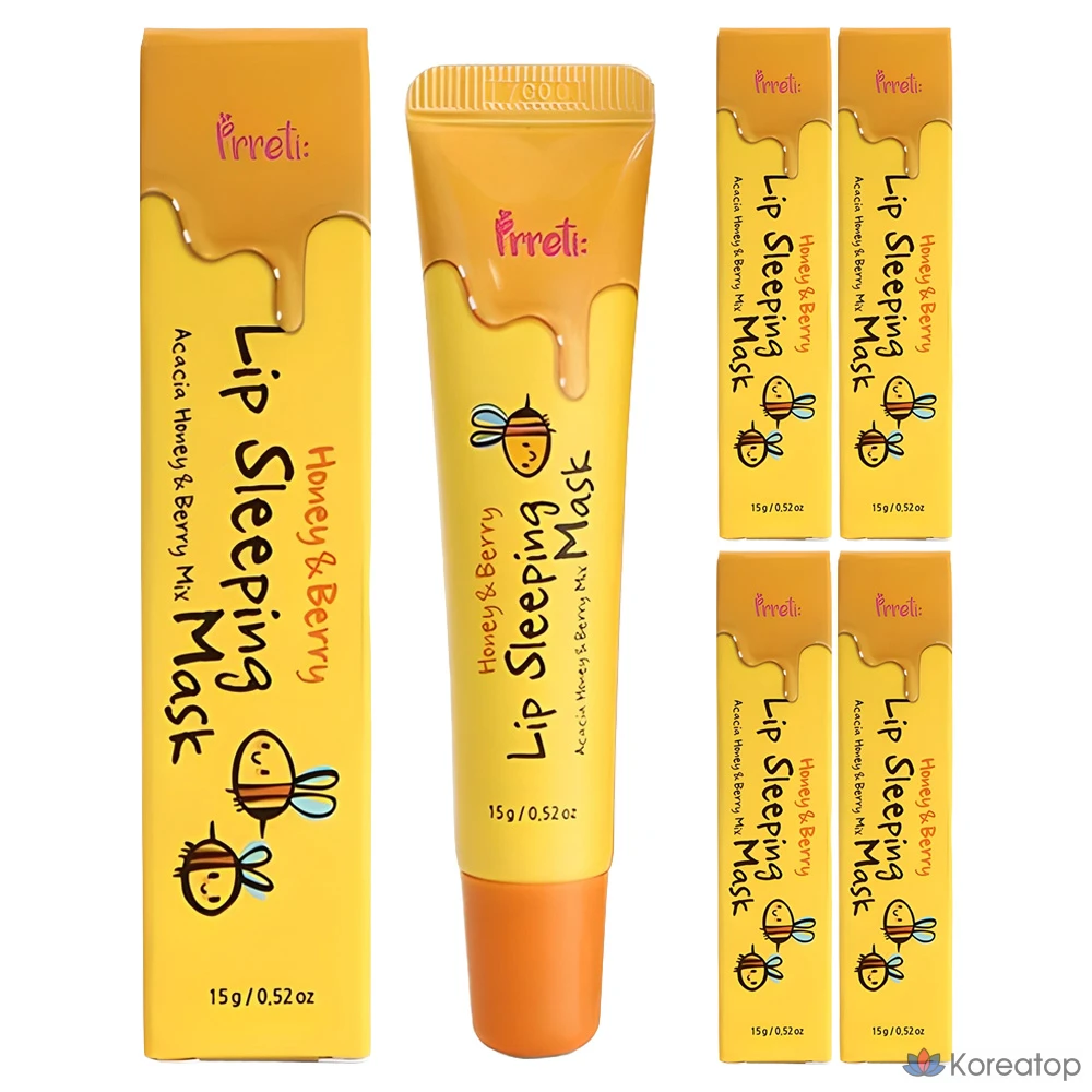 Бальзам для губ Prreti Honey & Berry Lip Sleeping Mask, 15 г, 5 шт.