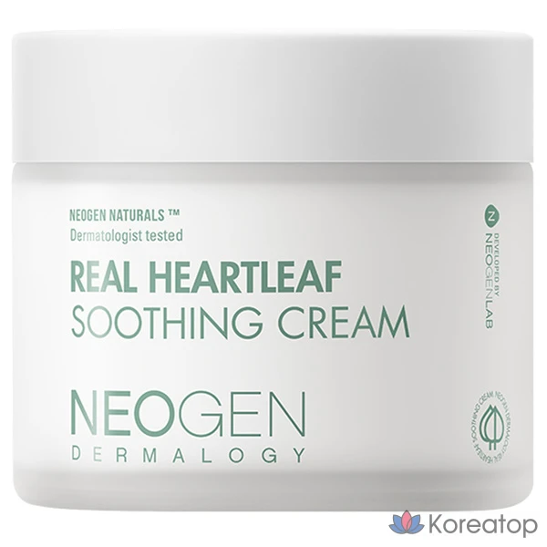 Крем для лица Neogen Dermalogy Real Heartleaf Soothing Cream, 80 г, 1 шт.