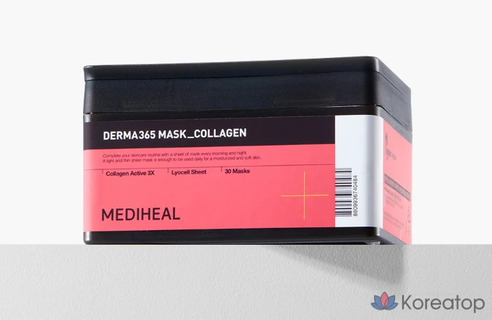 Тканевая маска для лица MEDIHEAL Derma365 Mask Collagen, 30 шт.