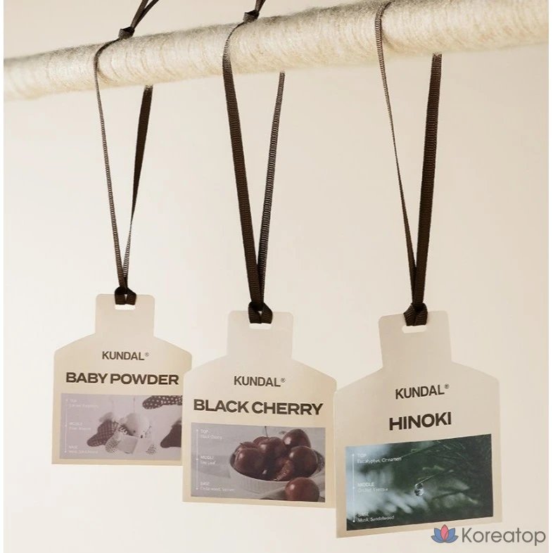 Ароматизатор для автомобиля Kundal Perfumed Sachet, оттенок Baby Powder, 7 г, 4 шт., фото 5