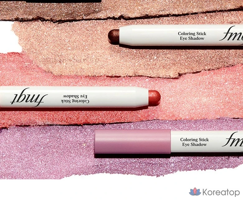 Стик для век FMGT E Coloring Stick Eyeshadow, оттенок 01 New White Peach, 1 шт., фото 10