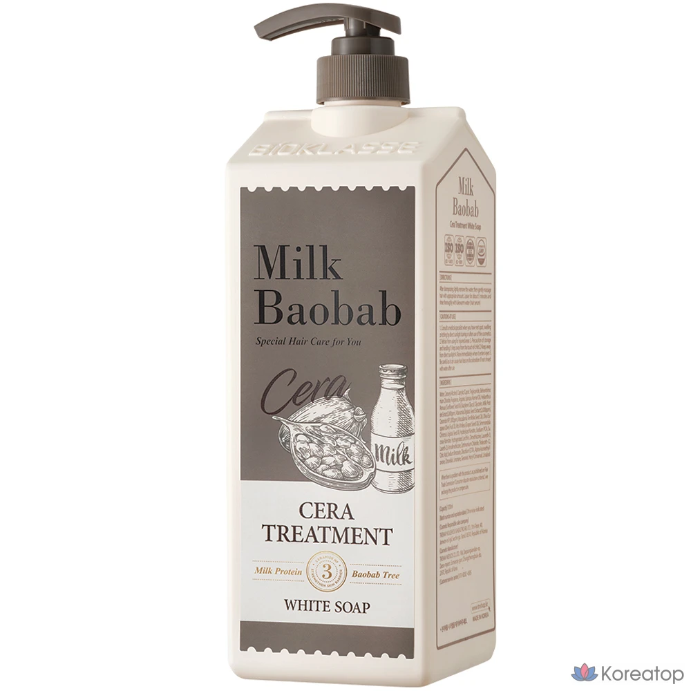 Кондиционер-уход Milk Baobab Cera Treatment White Soap, 1.2 л, 1 шт.