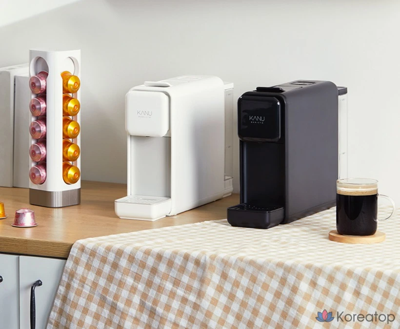 Кофемашина Kanu Barista Pebble Capsule Coffee Machine + Welcome Capsule Kit, Pebble Black, фото 10
