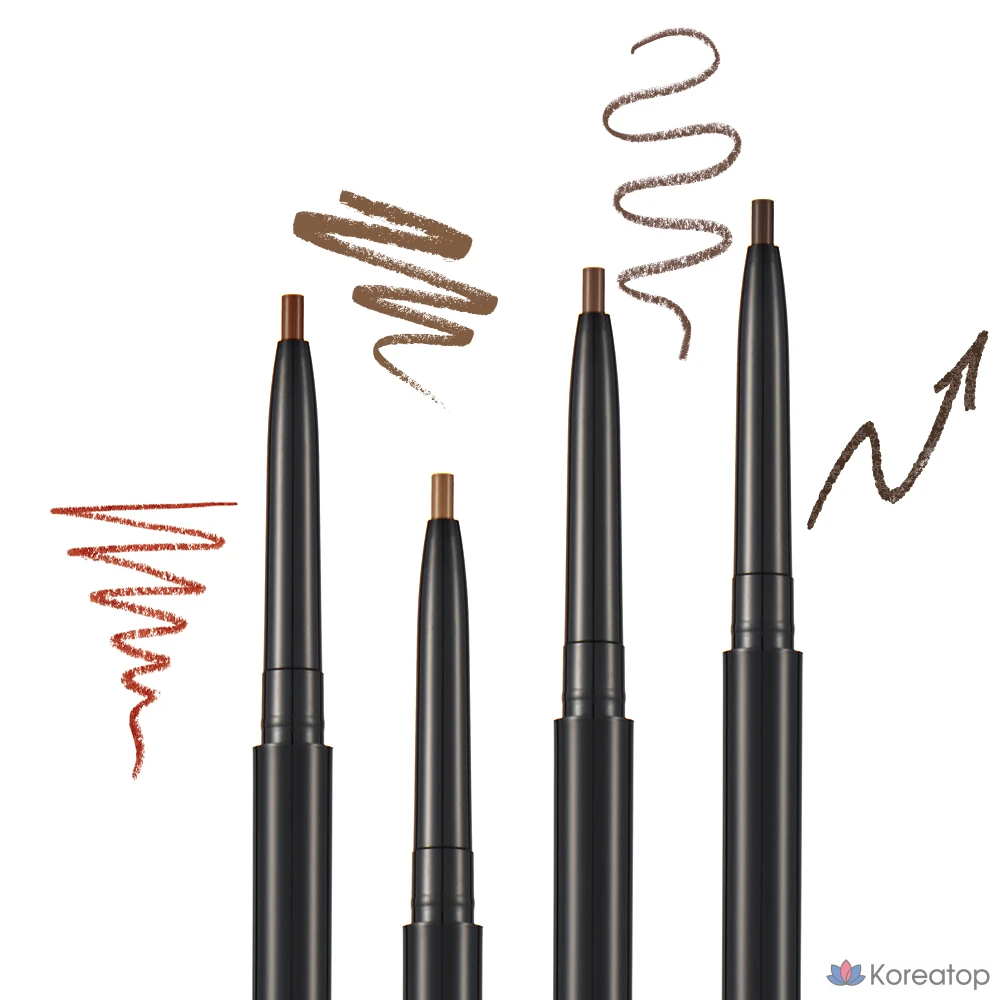 Карандаш для бровей Cosnori Slim Eyebrow Pencil, оттенок 02 Ginger Cookie, 0.13 г, 1 шт., фото 2