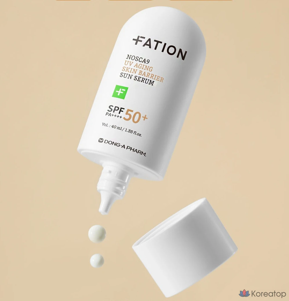 Солнцезащитный крем FATION No Scan 9 UV Aging Barrier Sun Serum SPF50+ PA++++, 40 мл, 1 шт.
