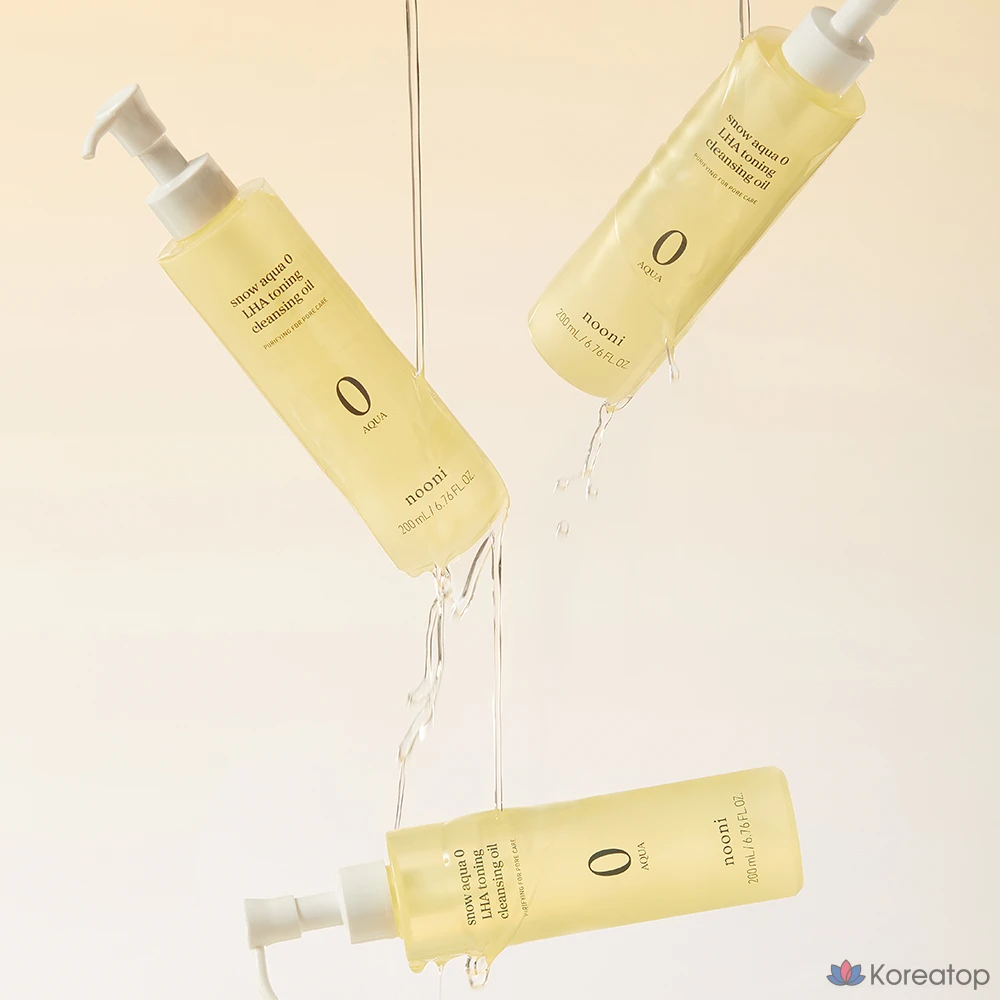 Гидрофильное масло NOONI Snow Aqua Zero Laha Toning Cleansing Oil, 200 мл, 1 шт.