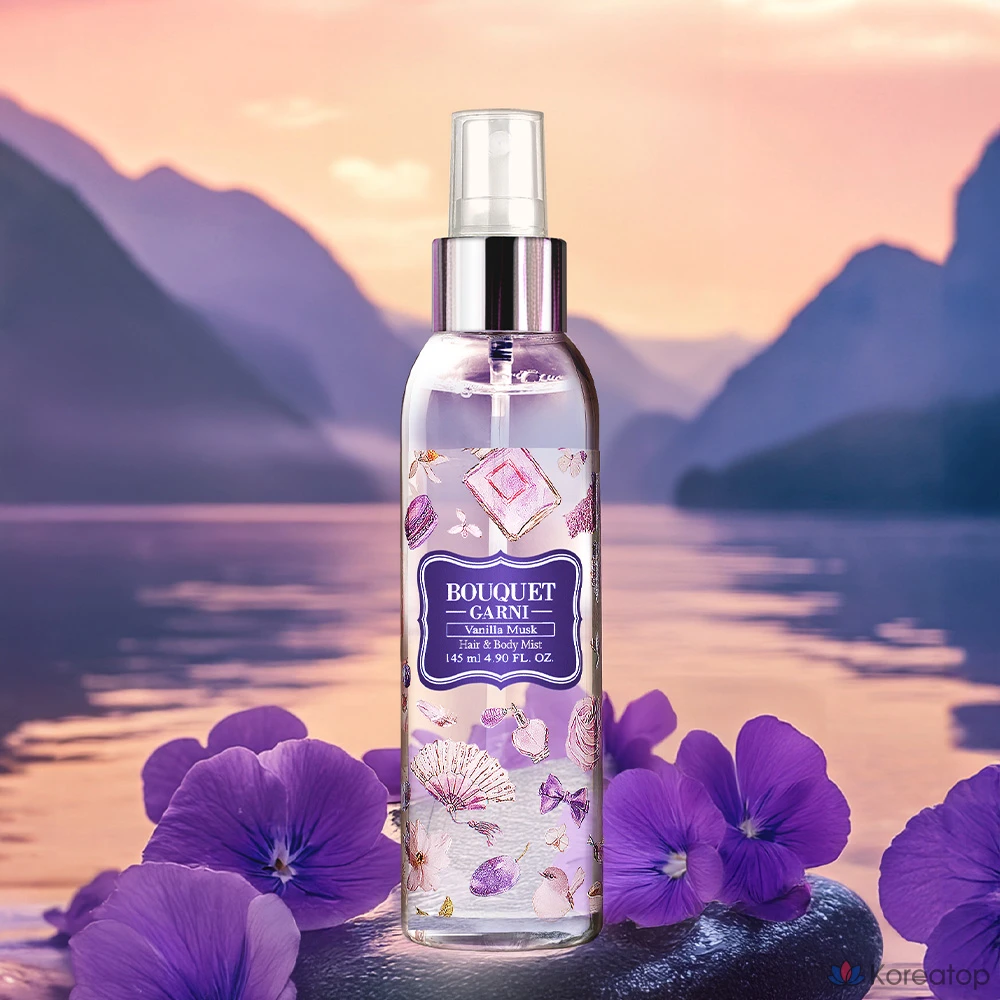 Мист для волос и тела Bouquet garni Fragranced Hair & Body Mist Vanilla Musk, 145 мл, 1 шт.