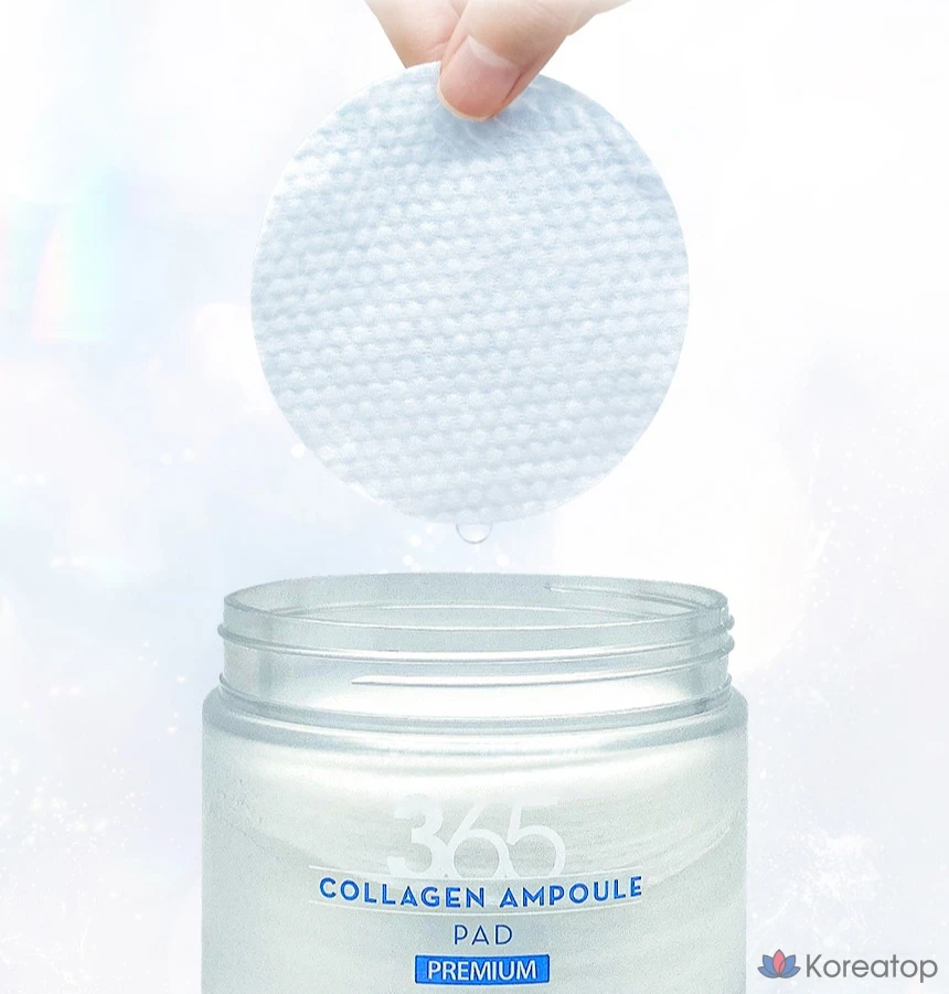 Ампульная сыворотка 3W Clinic 365 Days Collagen Ampoule Pads, 280 г, 70 шт.