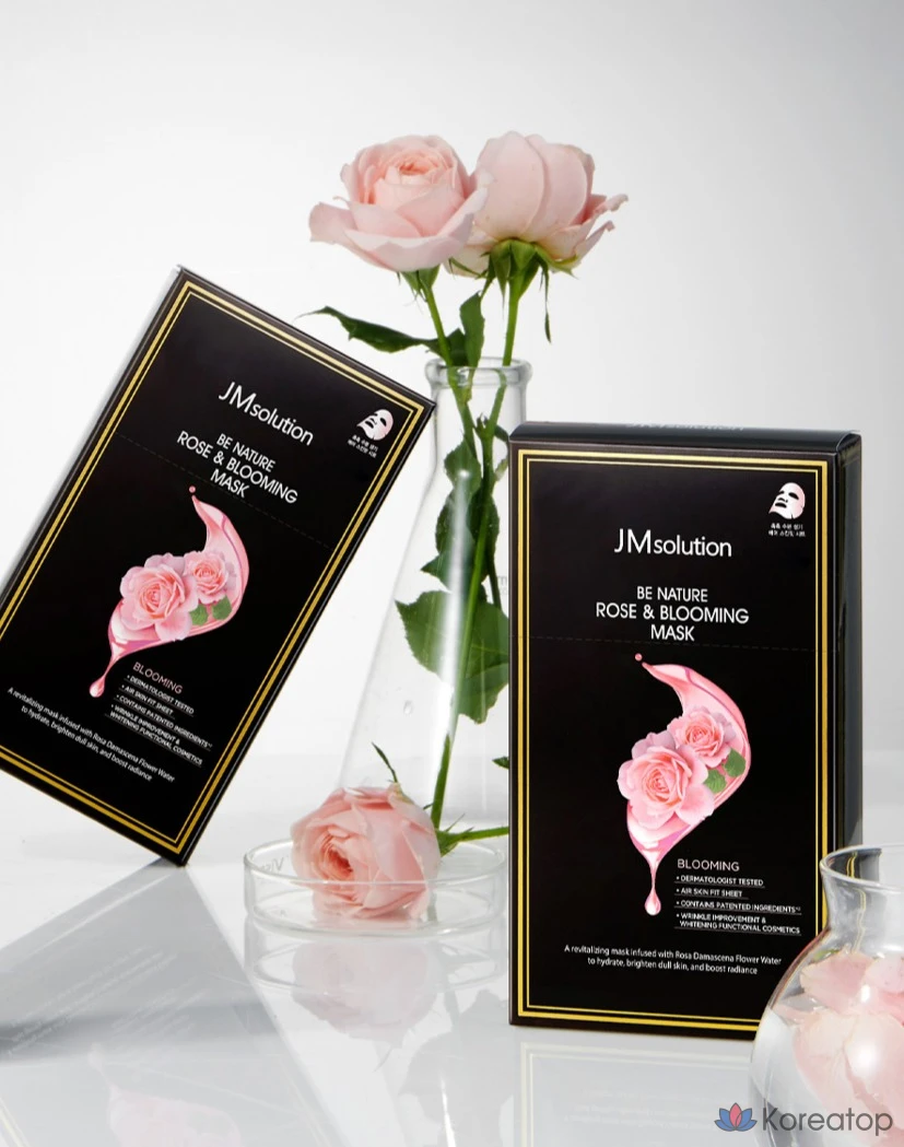 Тканевая маска для лица JM Solution Bee Nature Rose &amp; Blooming Mask, 10 шт.