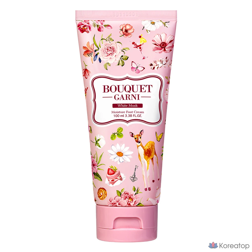 Крем для ног Bouquet Garni High Moisture Exfoliating Foot Cream White Musk, 100 мл, 1 шт.