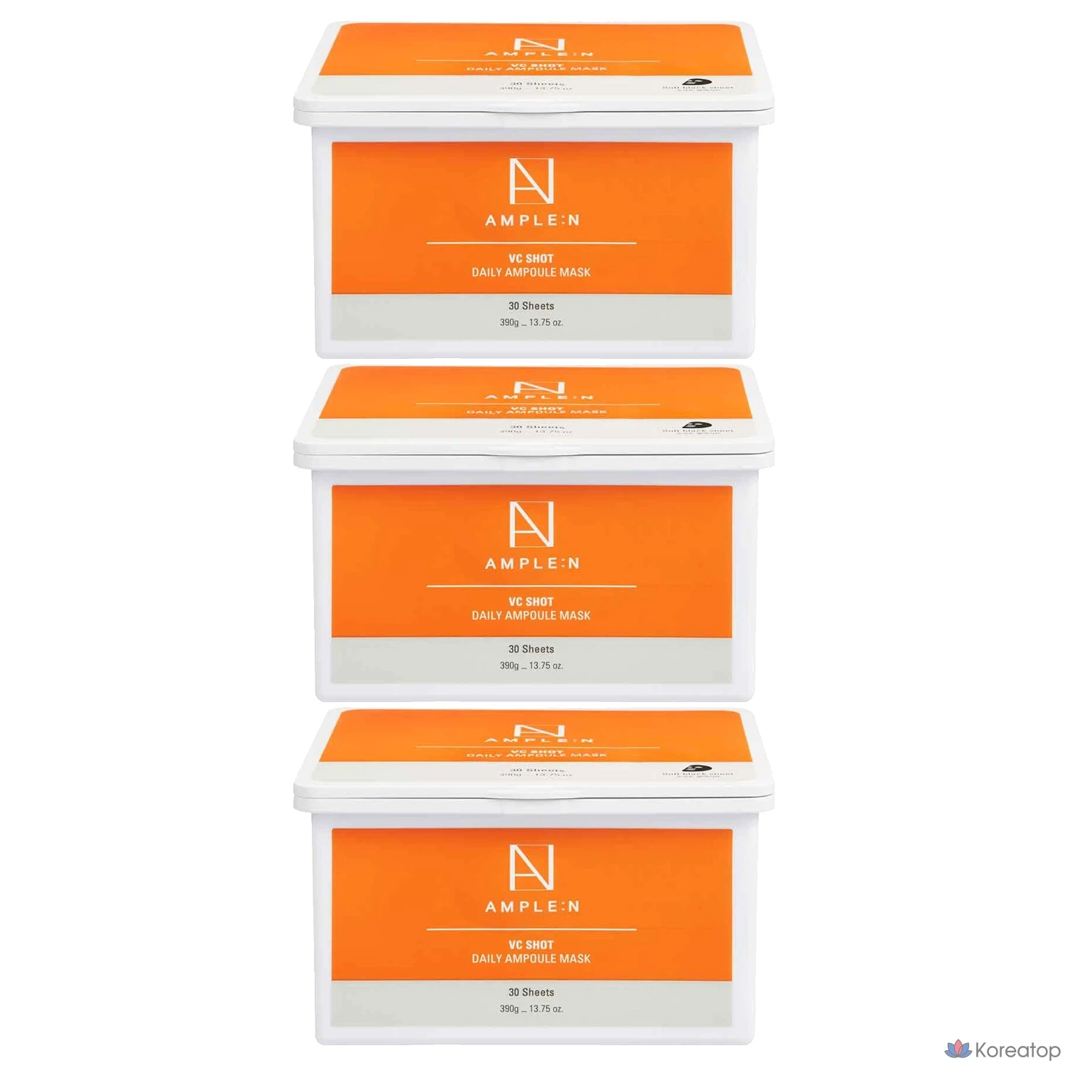Тканевая маска для лица AMPLE:N Koreana VC Shot Daily Ampoule Mask, 30 шт.