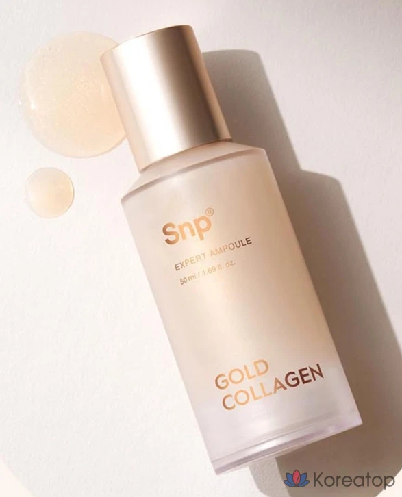 Ампульная сыворотка SNP Gold Collagen Expert Ampoule, 50 мл, 1 шт.