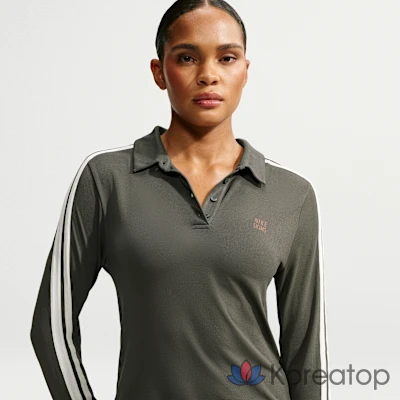 Поло женское Nike Skims Stretch Knit Long Sleeve Polo Top