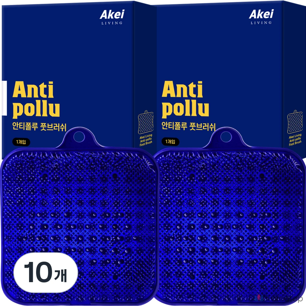Щетка для ног Akei Derma+ Living Anti-Pollu Foot Brush, 10 шт.