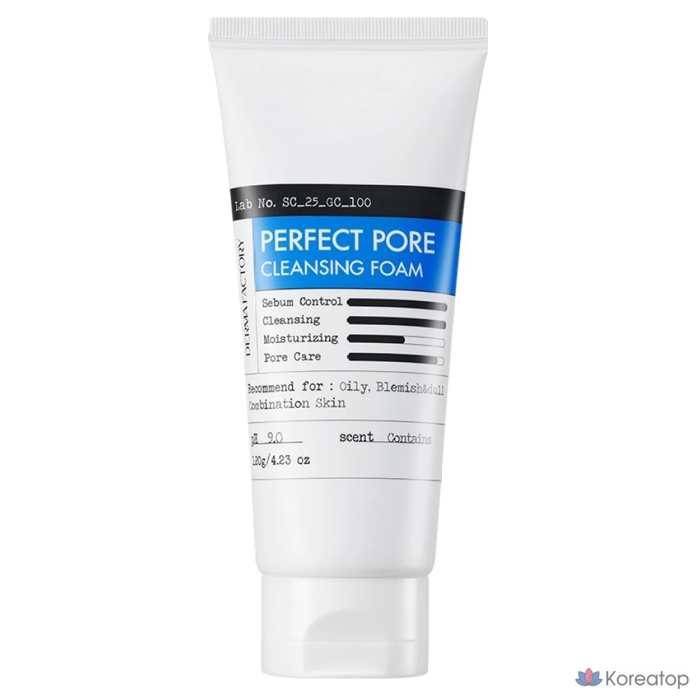 Очищающая пенка Derma Factory Perfect Pore Cleansing Foam, 120 г, 1 шт.