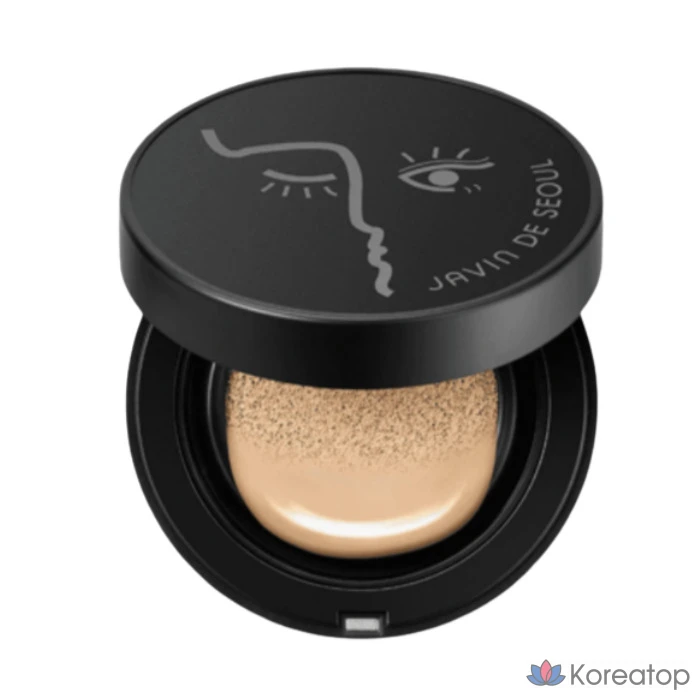 Пудра-компакт JAVIN DE SEOUL Wink Foundation Pact, оттенок Cover Vanilla, 15 г, 1 шт.