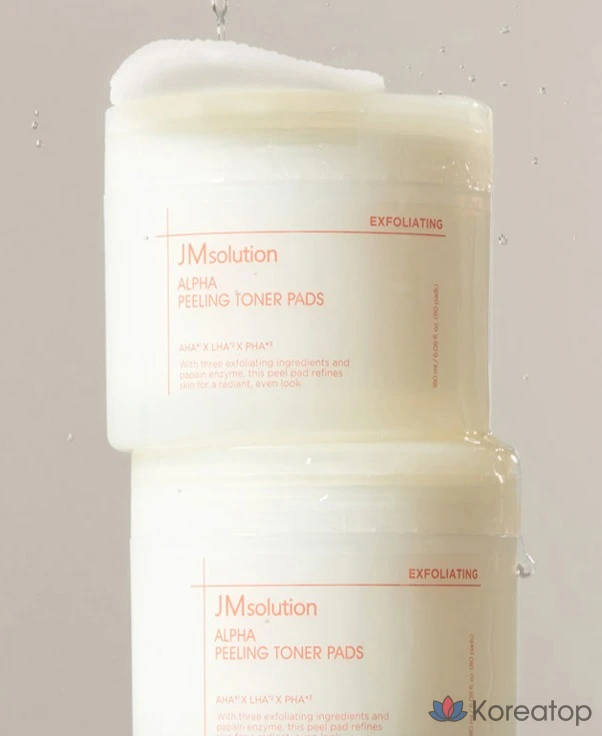 Пилинг-пэды JM Solution Alpha Peeling Toner Pad, 180 мл, 80 шт.