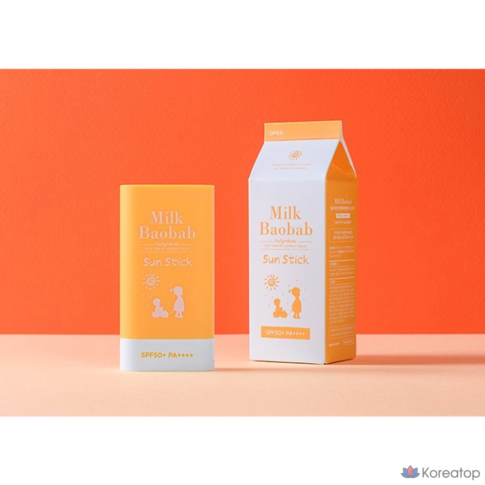 Солнцезащитный стик Milk Baobab Baby &amp; Kids Sun Stick SPF50+ PA++++, 18 г, 1 шт.
