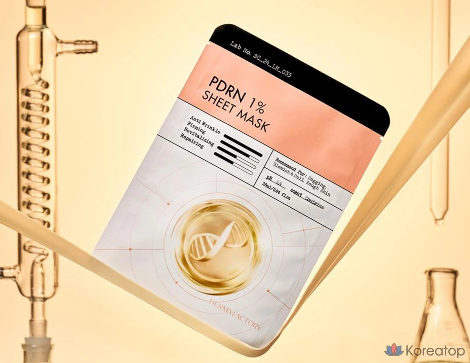 Тканевая маска для лица Derma Factory PDRN 1% Sheet Mask, 28 мл, 4 шт., фото 2