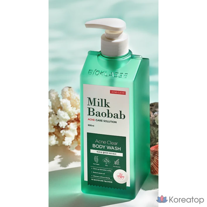Гель для душа Milk Baobab Acne Clear Body Wash, 500 мл, 1 шт.