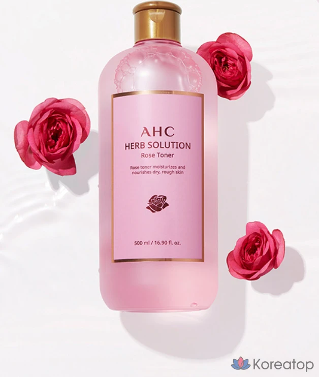 Тонер AHC Herb Solution Rose Toner, 500 мл, 1 шт.