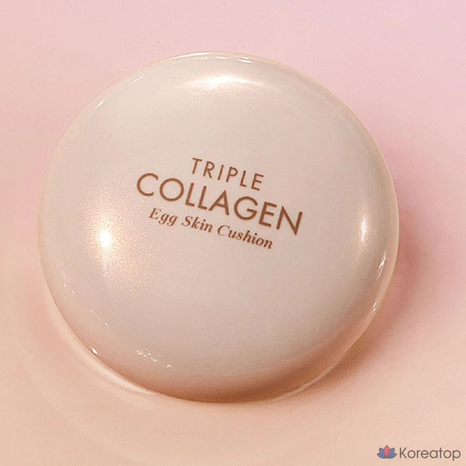 Кушон-основа Tony Moly Triple Collagen Egg Skin Cushion Foundation, оттенок 02 Warm Beige, 15 г, 1 шт.