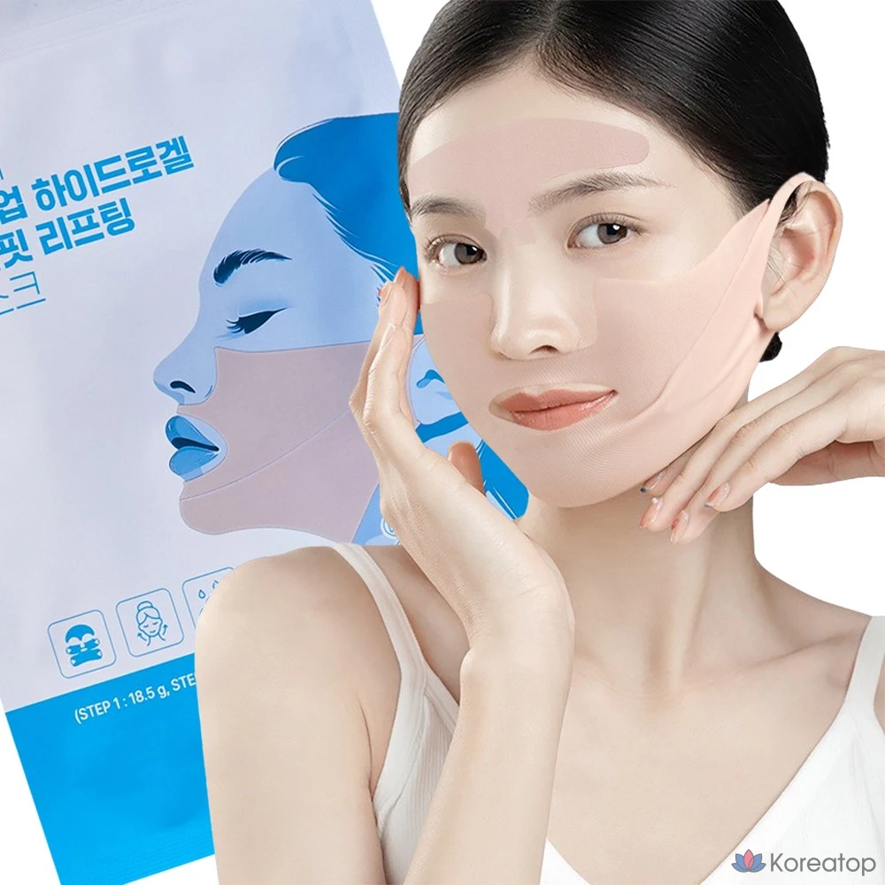 Тканевая маска для лица LOLO SKINNY Double Up Collagen Hydrogel V-Line Lifting Mask Sheet, 10 шт.