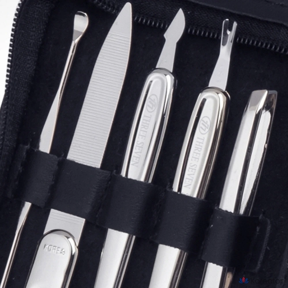 Набор для ухода Three Seven 777 Louis Vuitton Premium Nail Clipper 9-piece Set, Black, 1 шт.