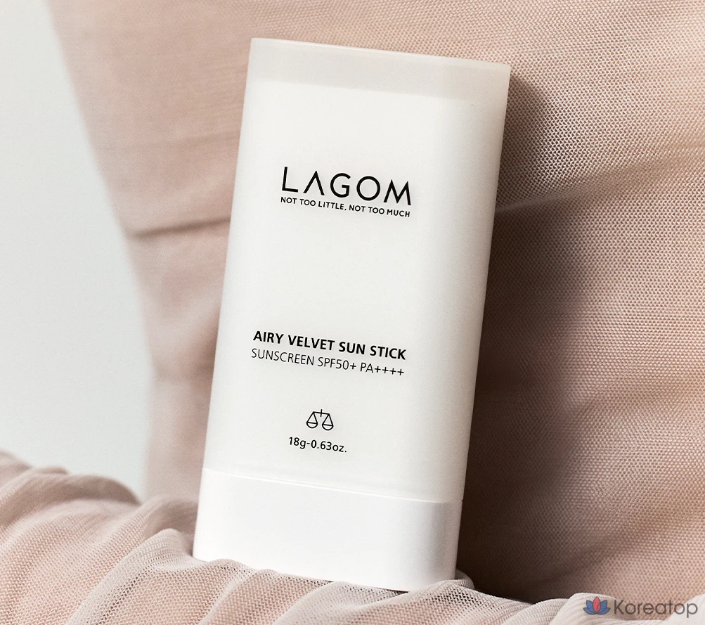 Солнцезащитный стик LAGOM Airy Velvet Sun Stick SPF50+ PA++++, 18 г, 1 шт.