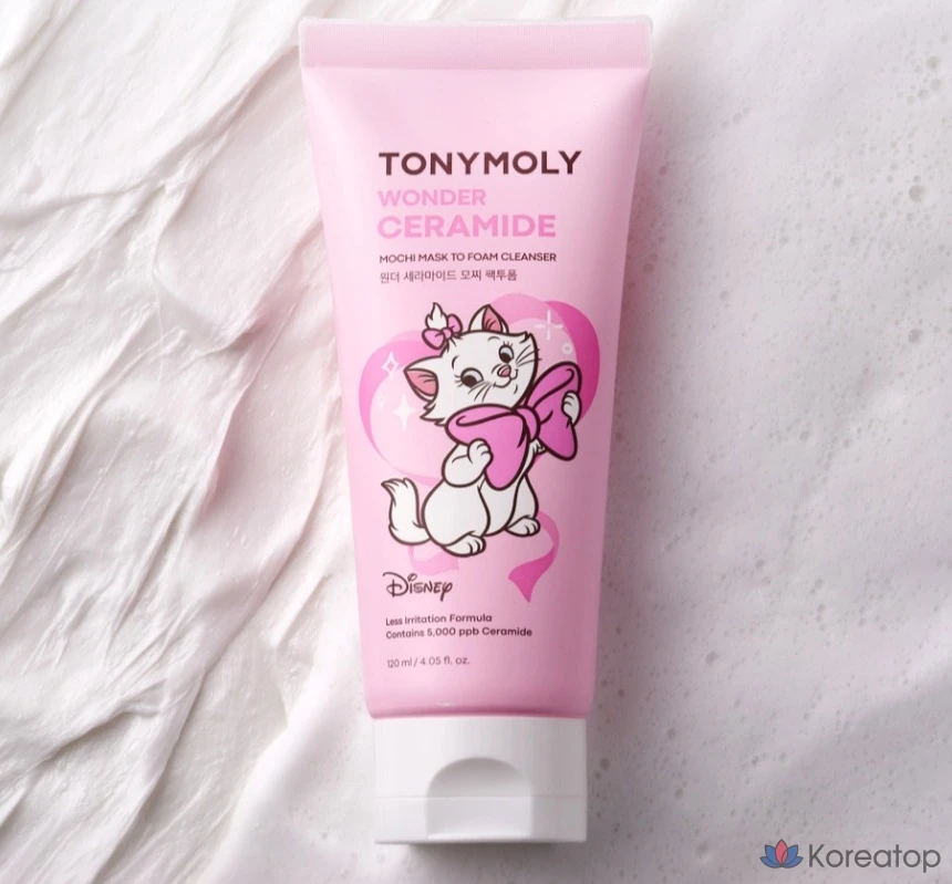 Очищающая пенка Tony Moly Wonder Ceramide Mochi Pact Two Cleansing Foam Marie Edition, 120 мл, 1 шт.