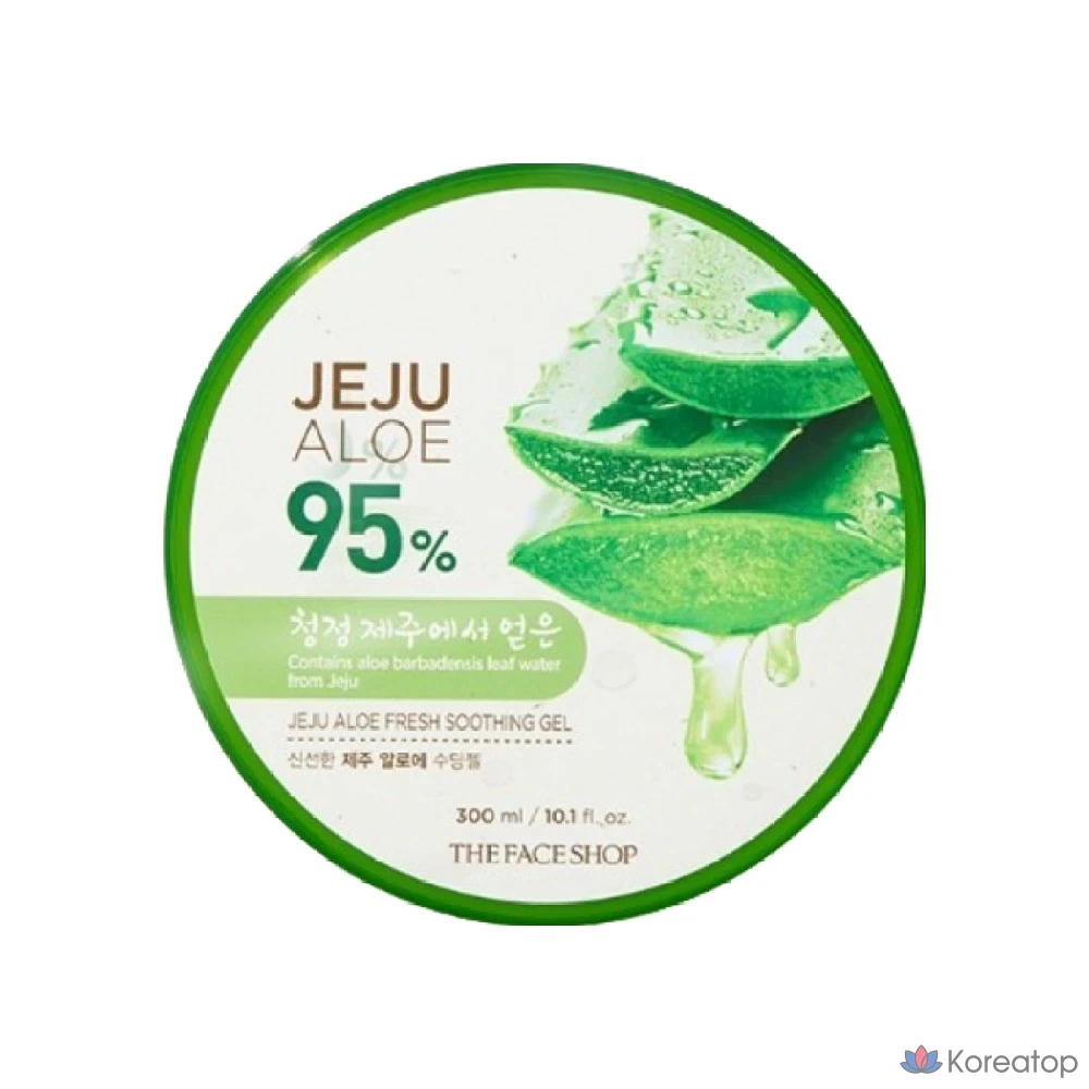 Гель для лица The Face Shop Fresh Jeju Aloe Soothing Gel, 300 мл, 1 шт.
