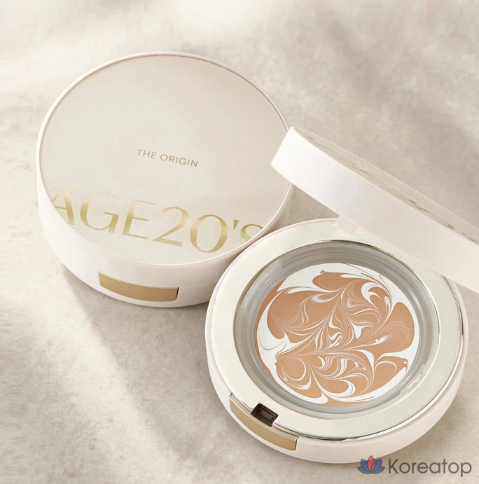 Кушон AGE 20S The Origin Essence Pact, оттенок 13 White Latte, 12.5 г, 2 шт., фото 6