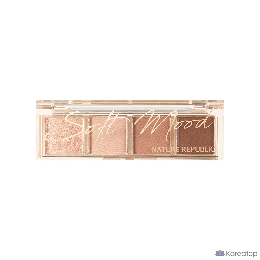 Палитра теней Nature Republic Daily Basic Palette, оттенок 06 Soft Brown, 1 шт.