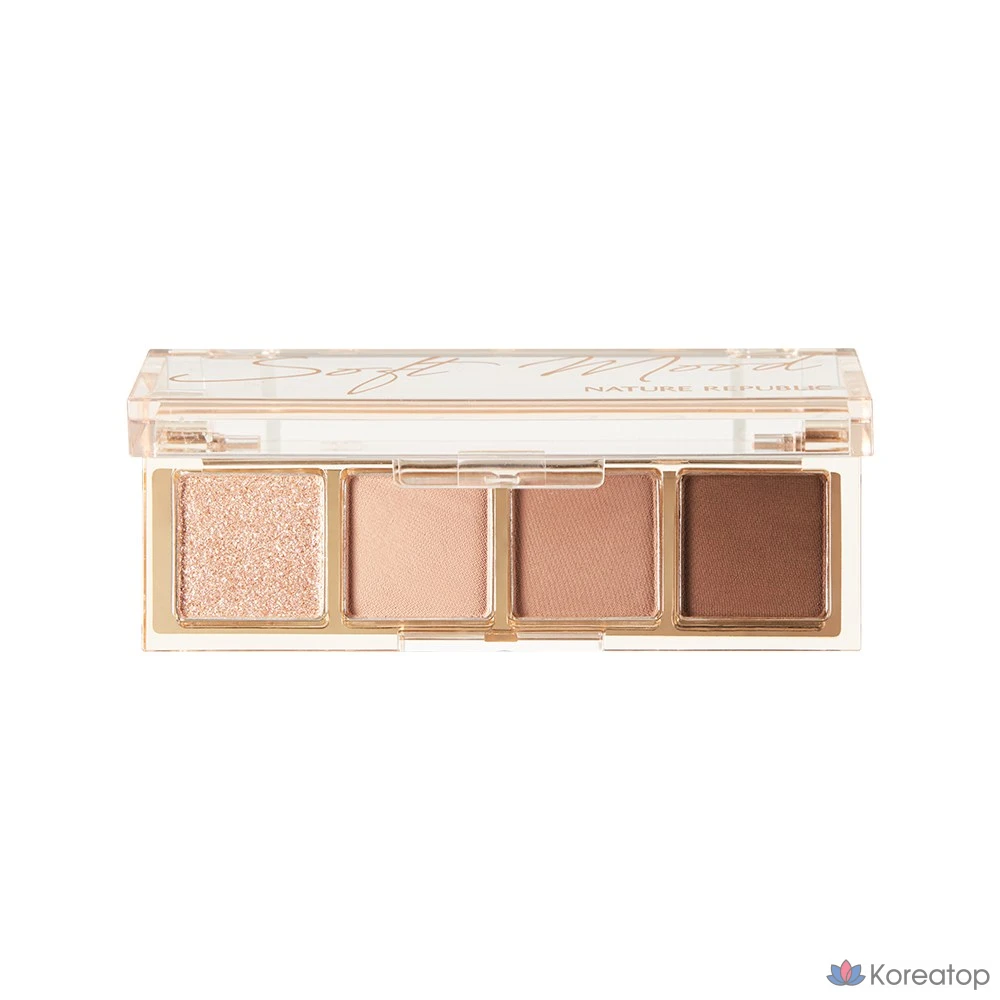 Палитра теней Nature Republic Daily Basic Palette, оттенок 06 Soft Brown, 1 шт., фото 2