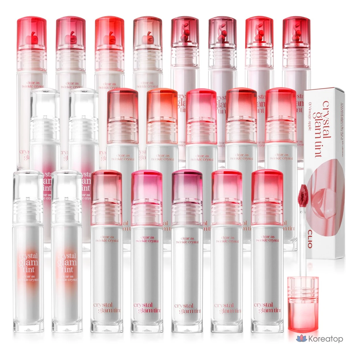 Тинт для губ Clio Crystal Glam Tint, оттенок 09 Bear Peach, 3.4 г, 1 шт.