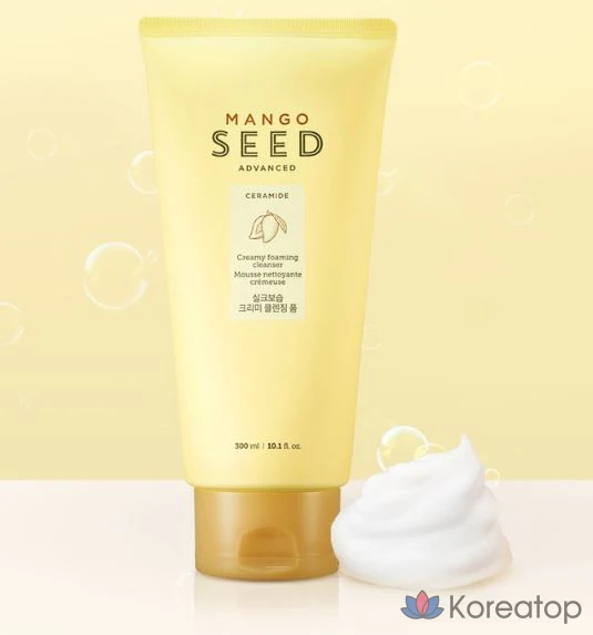 Очищающая пенка The Face Shop Mango Seed Silk Moisture Cleansing Foam, 300 мл, 1 шт., фото 2