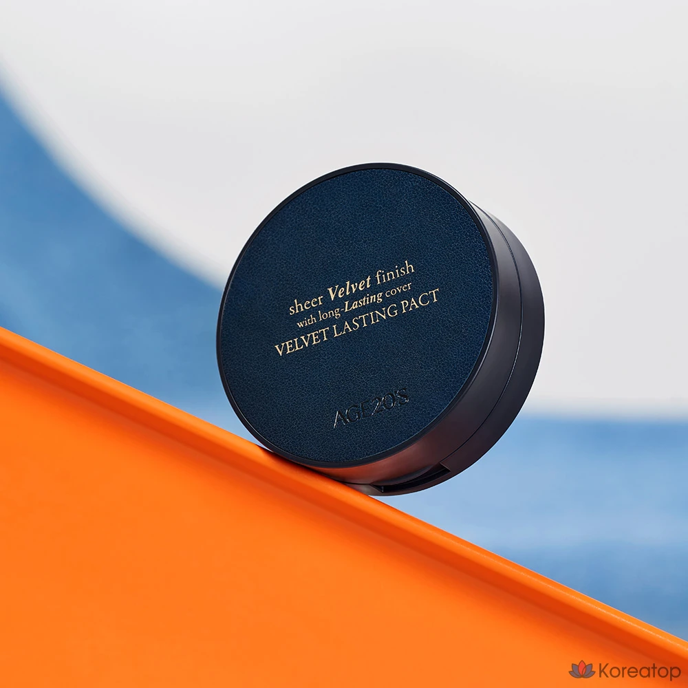 Пудра-компакт AGE 20S Velvet Lasting Mini Pact, оттенок 21C Light, 7 г, 1 шт.