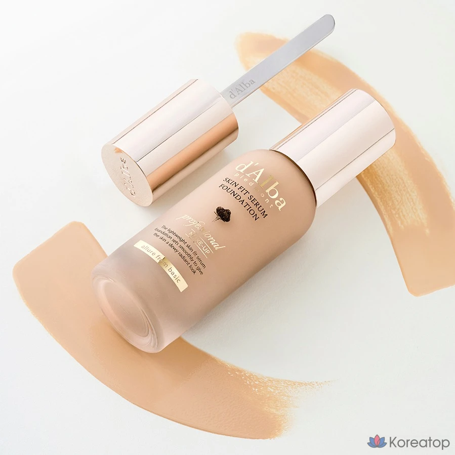 Тонер d'Alba Skin Fit Serum Foundation Spatula, оттенок 23, 40 мл, 1 шт.