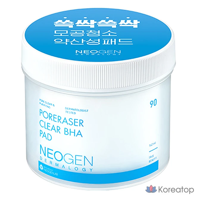 Пэды для пор Neogen Dermalogy Pore Razer Clear BHA, 160 мл, 90 шт.