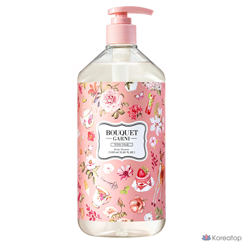 Гель для душа Bouquet garni Fragranced Body Shower, аромат White Musk, 1 л, 1 шт.