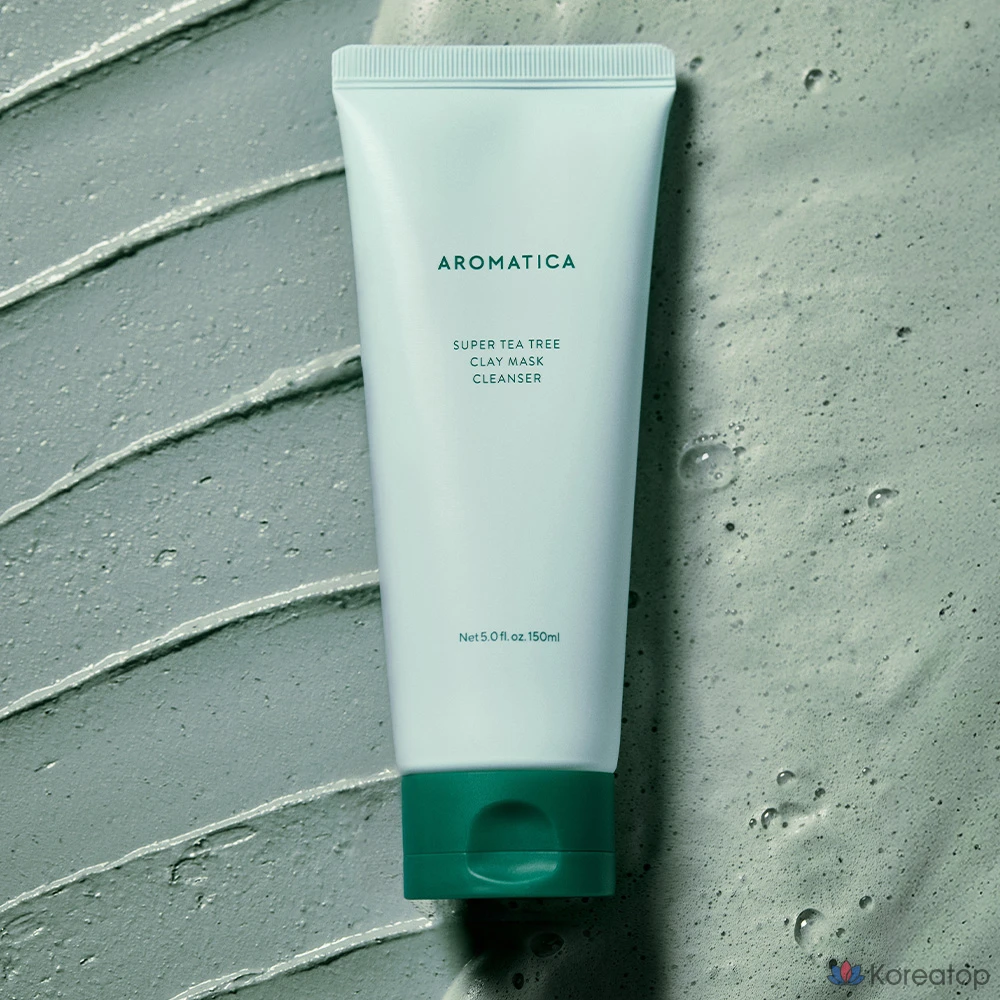 Очищающая маска-скраб Aromatica Super Tea Tree Clay Mask Cleanser, 150 мл, 1 шт.
