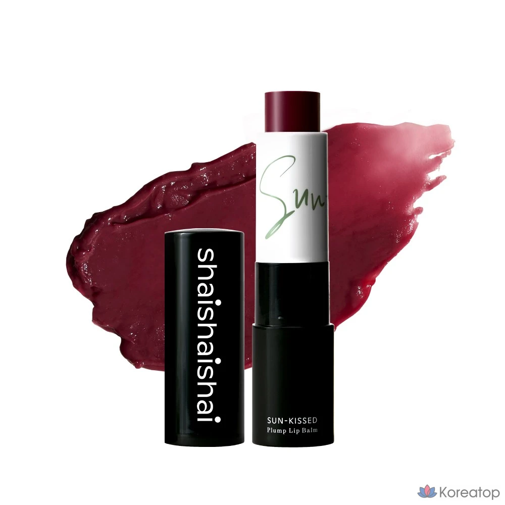 Бальзам для губ SHAISHAISHAI Sun-Kissed Plump Lip Balm, оттенок Mauv Beach, 4 г, 1 шт.