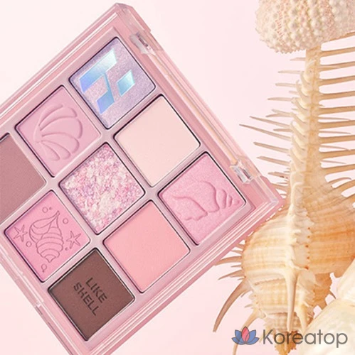 Палетка теней Holika Holika My Fave Mood Eye Palette, оттенок Shell in the Sea, 1 шт., фото 2
