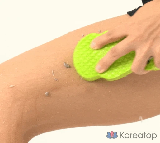Скраб-спонж Akei Derma+ Living Hoodduk Exfoliating Sponge, 1 шт.