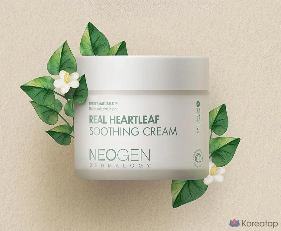 Крем для лица Neogen Dermalogy Real Heartleaf Soothing Cream, 80 г, 1 шт.