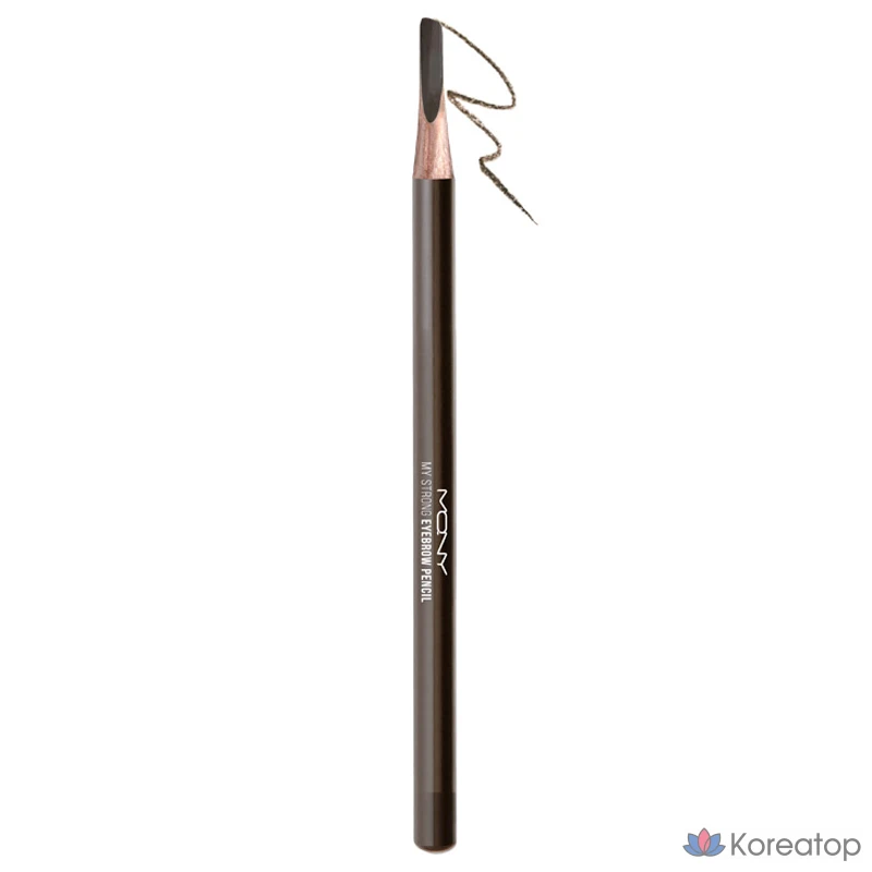 Карандаш для бровей Mqny My Strong Eyebrow Pencil Hard Powder, оттенок 145 Dark Brown, 1.2 г, 1 шт.